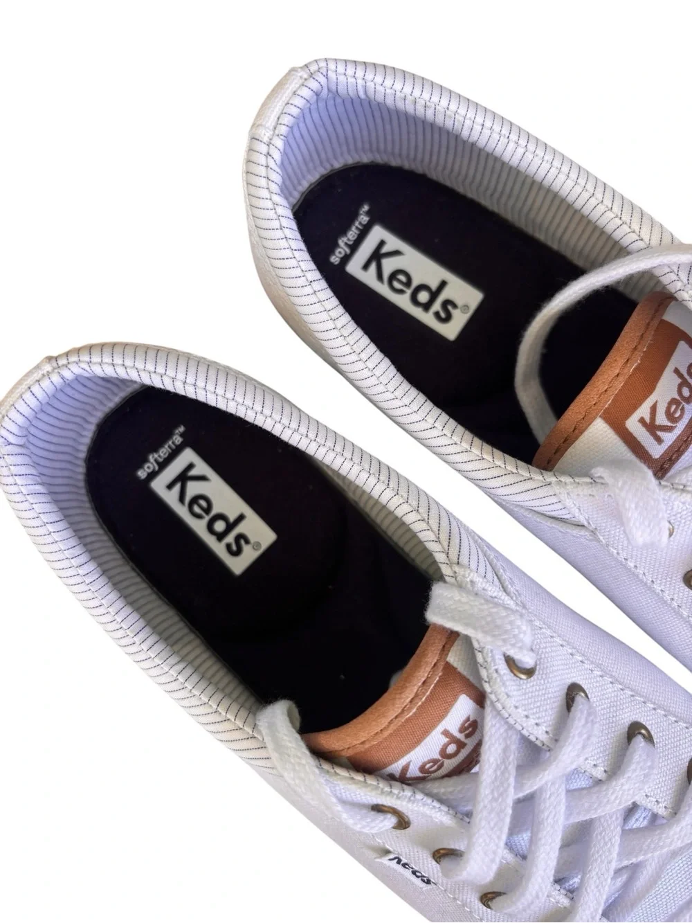 Keds NWOB Women's White with Navy Center III Sneakers 7.5
